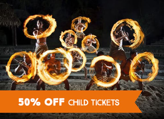 50% OFF kids tickets promotion