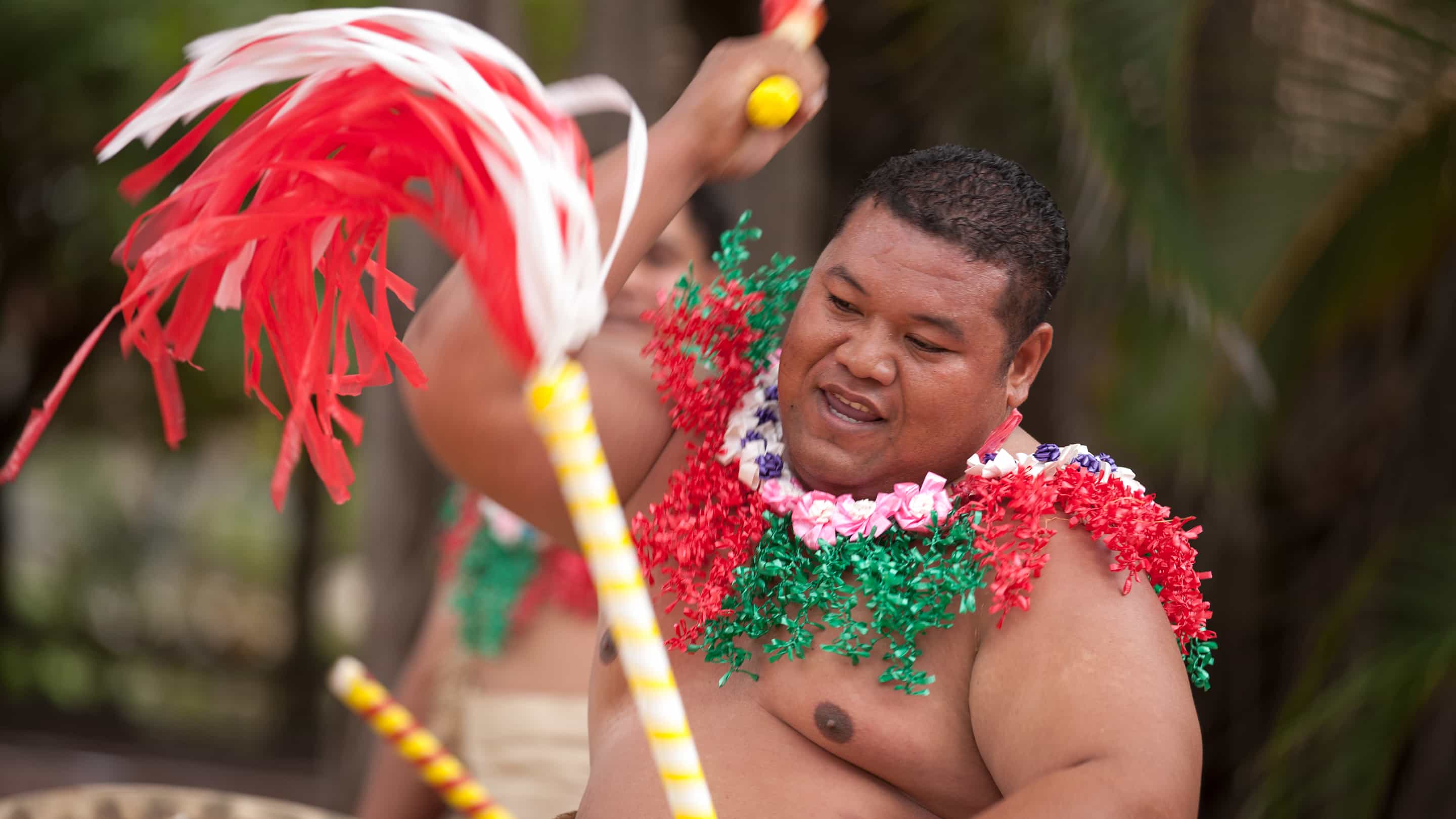 Tongan Performing Drum Beats
